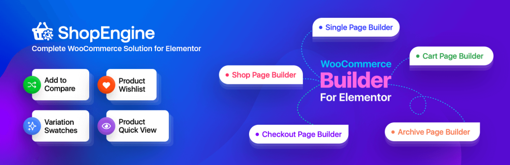 Shopengine, Elementor ecommerce website builder, wptowp