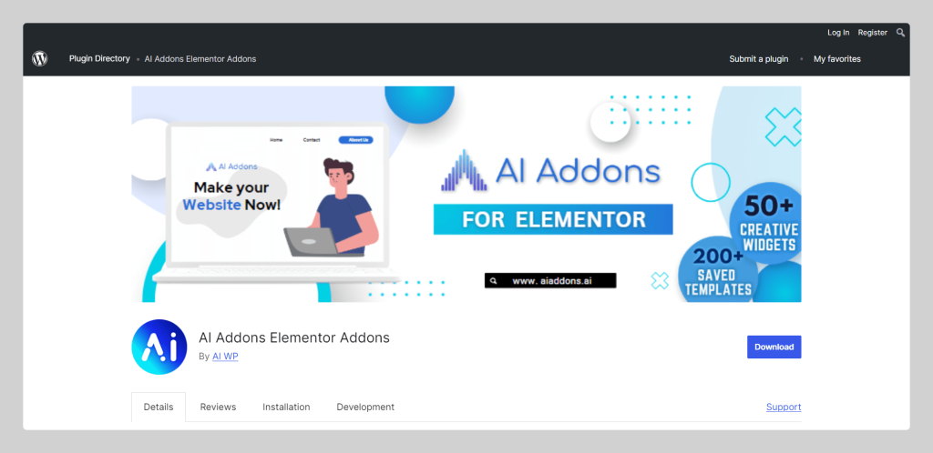 AI Addons Elementor Addons, Wptowp