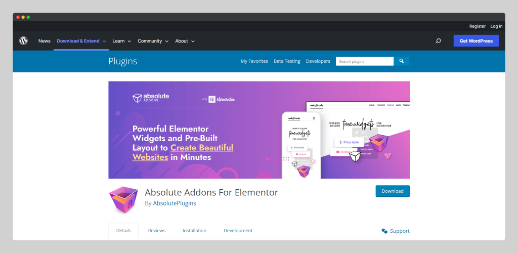 Absolute Addons For Elementor, wptowp
