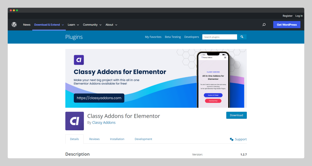 Classy Addons for Elementor, wptowp