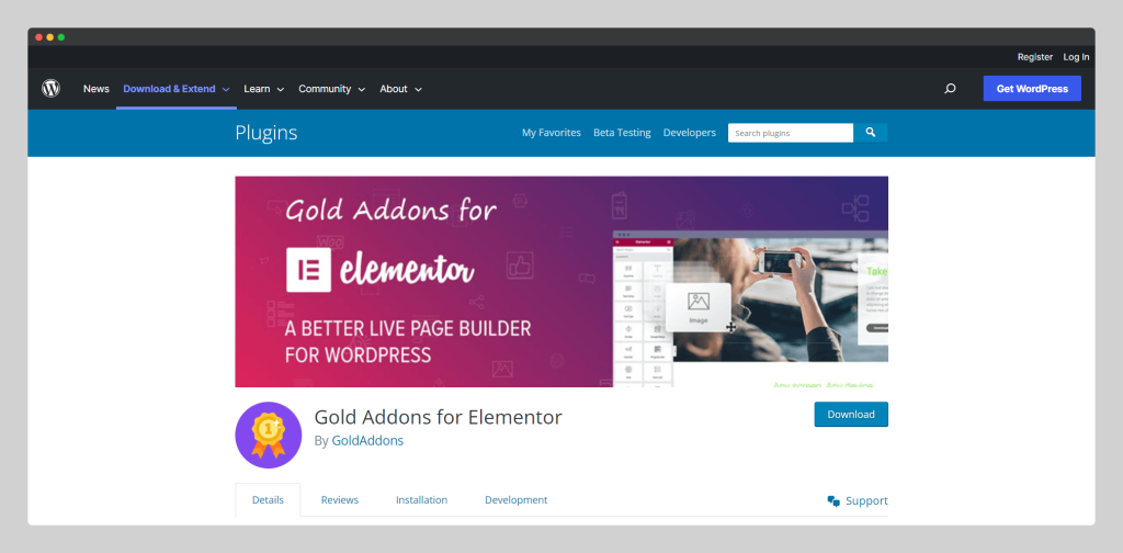 Gold Addons for Elementor, wptowp