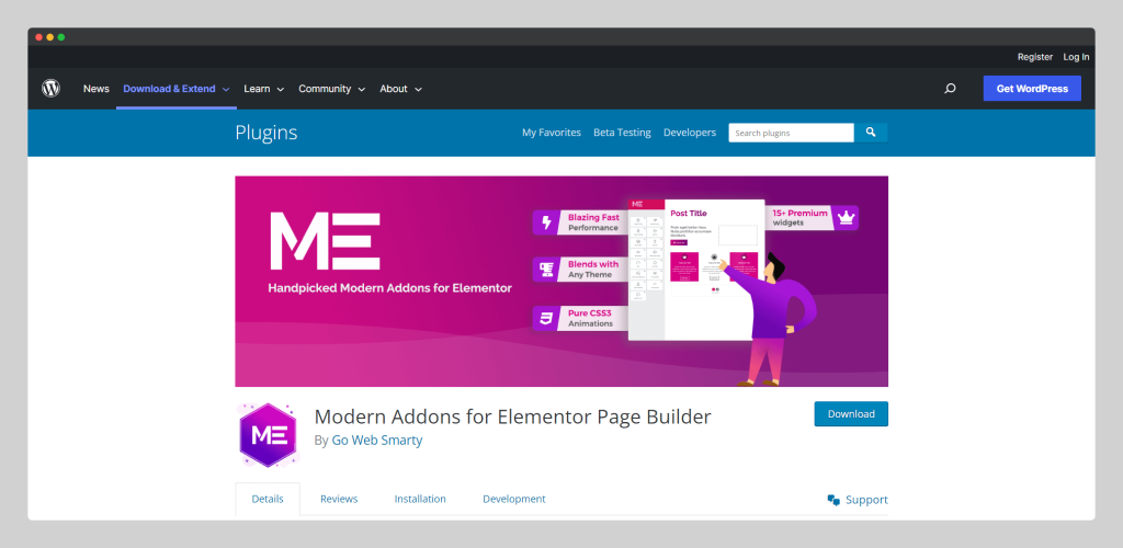 Modern Addons for Elementor Page Builder, Wptowp