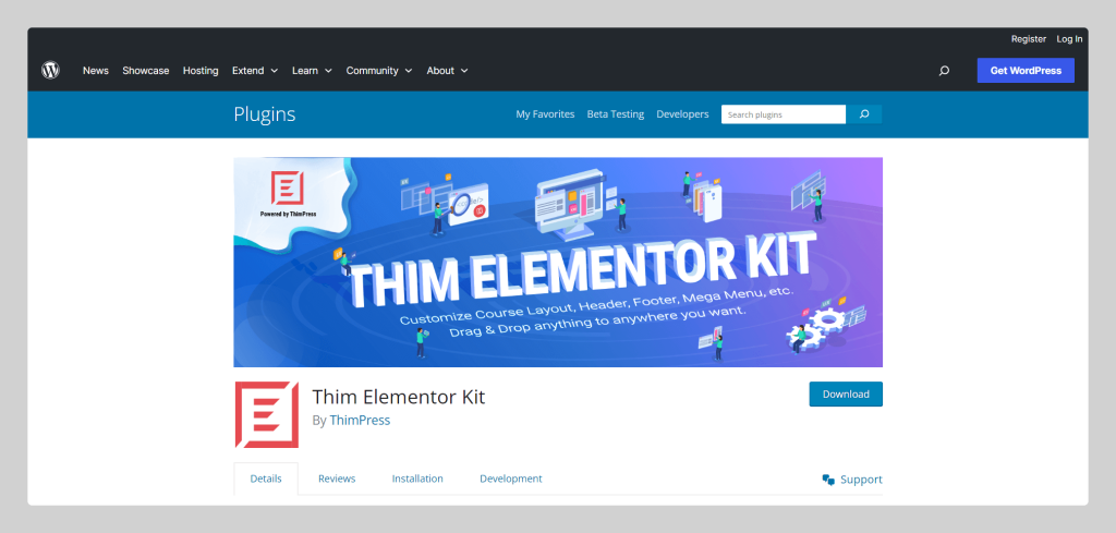 Thim Elementor Kit, Wptowp