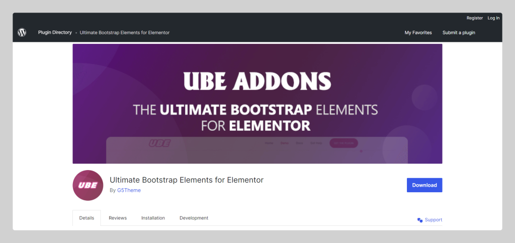 Ultimate Bootstrap Elements for Elementor, Elementor Addons, Wptowp
