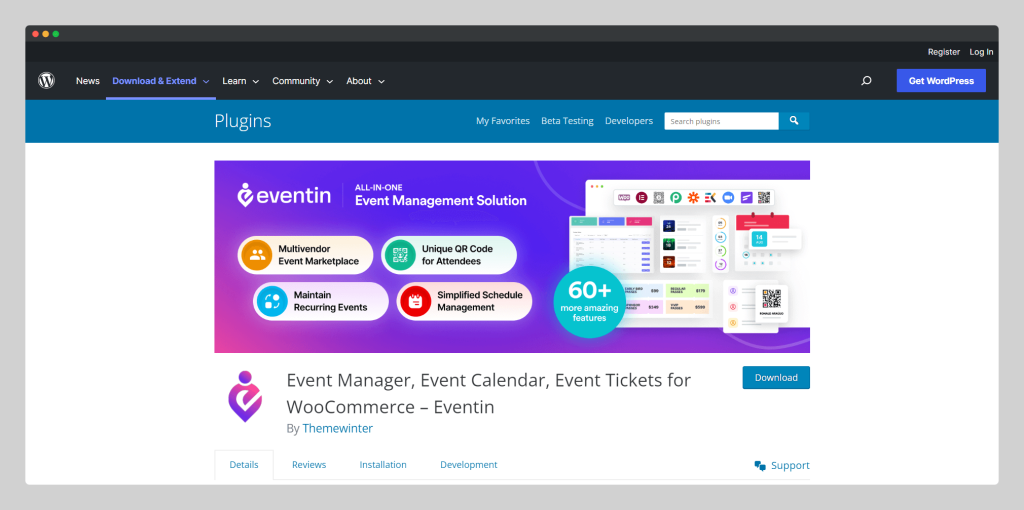 Eventin WordPress Event Management Plugin, Wptowp