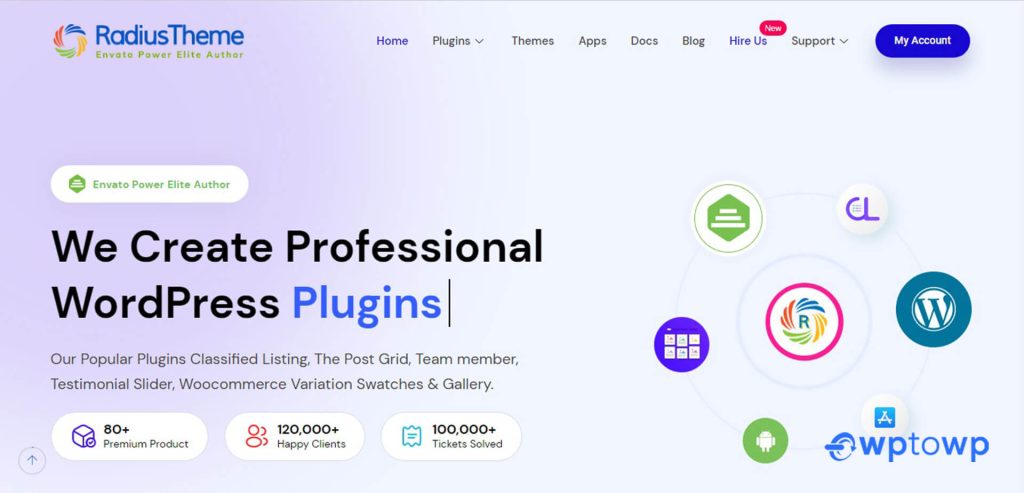 RadiusTheme, Best WordPress Company in Bangladesh, wptowp