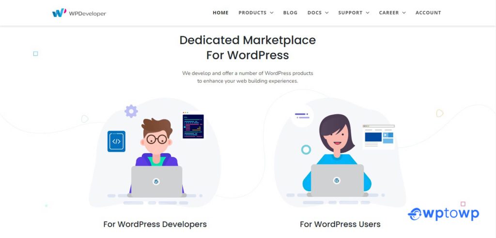 WPDeveloper, Best WordPress Company in Bangladesh, wptowp