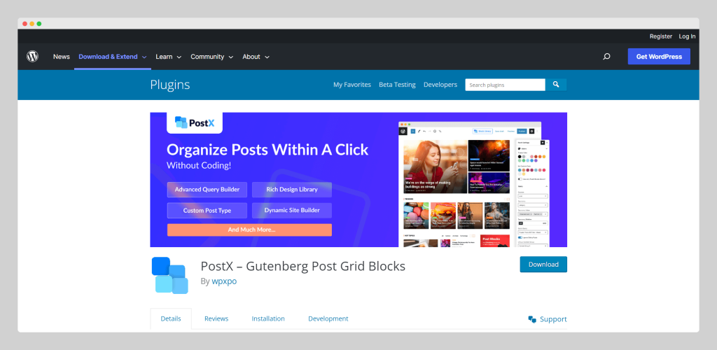 PostX Pro, Gutenberg Post Block Plugin, Wptowp