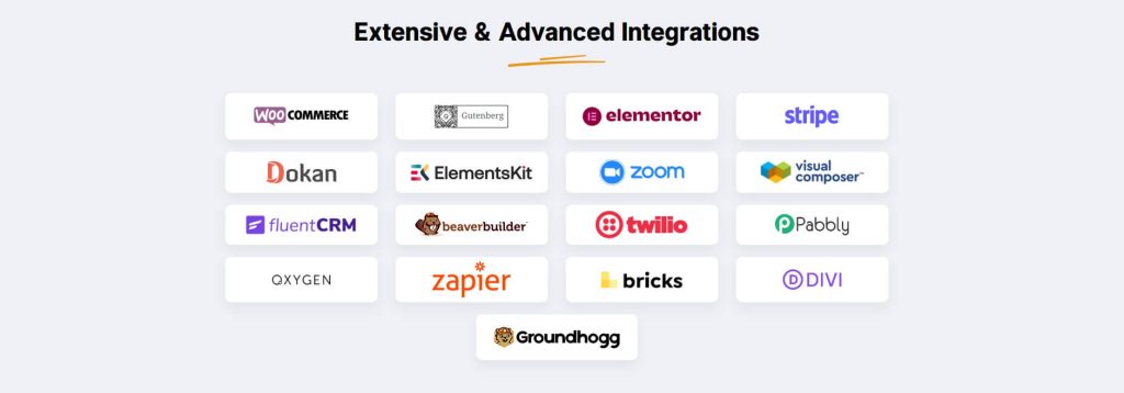 Eventin integrations, wptowp