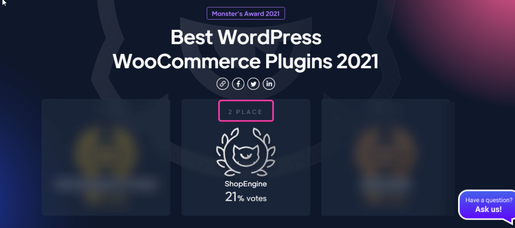 ShopEngine Monster Awards, wptowp