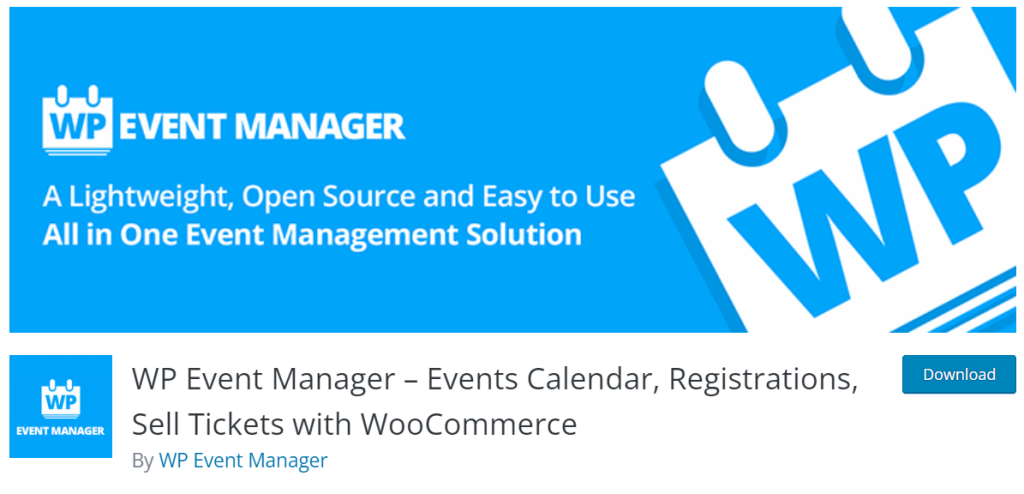 WP Events Manager, The Events Calendar alternatives, wptowp
