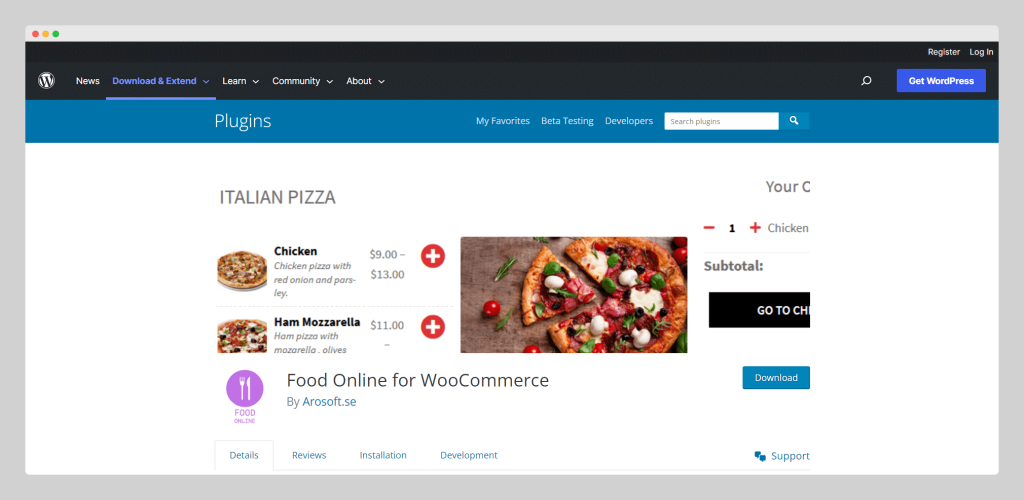 Food Online for WooCommerce, Wptowp