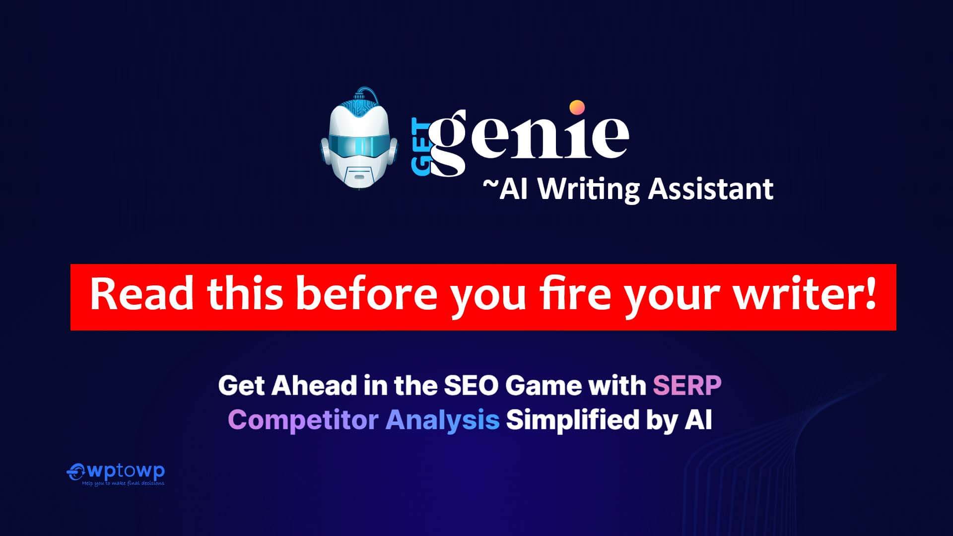 GetGenie AI Writer Assistant Tools