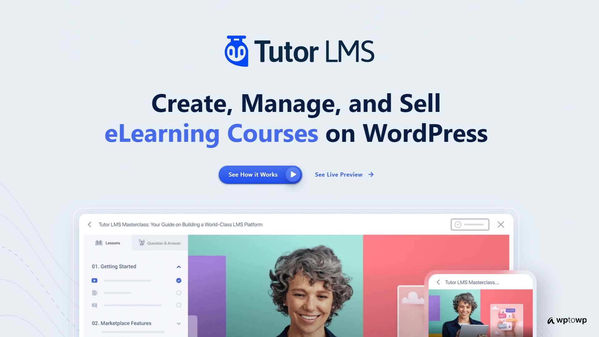 Tutor LMS Review, Finest LMS Plugin for WordPress, Wptowp