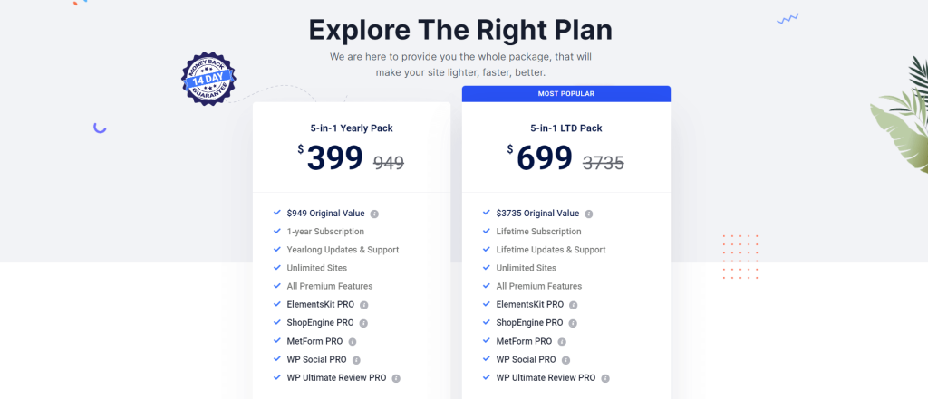 WPMet deal, Wptowp