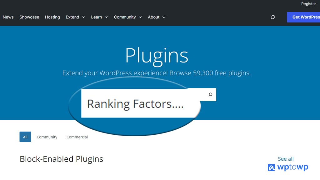 WordPress Plugins Ranking Factors, Wptowp