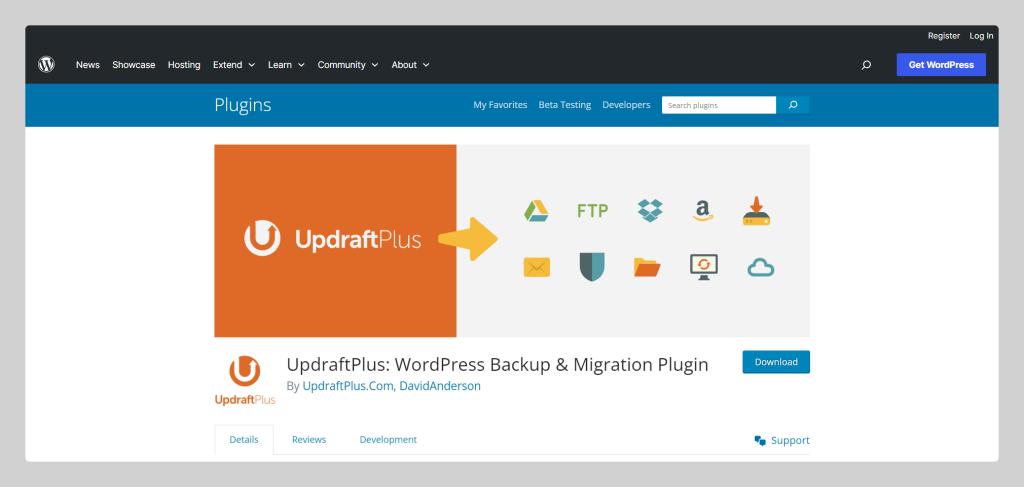 UpdraftPlus, WordPress backup plugin, wptowp