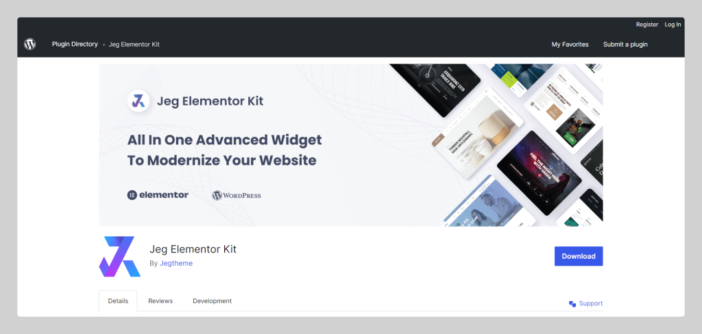 Jeg Elementor Kit, ElementsKit Alternative Plugin, Wptowp
