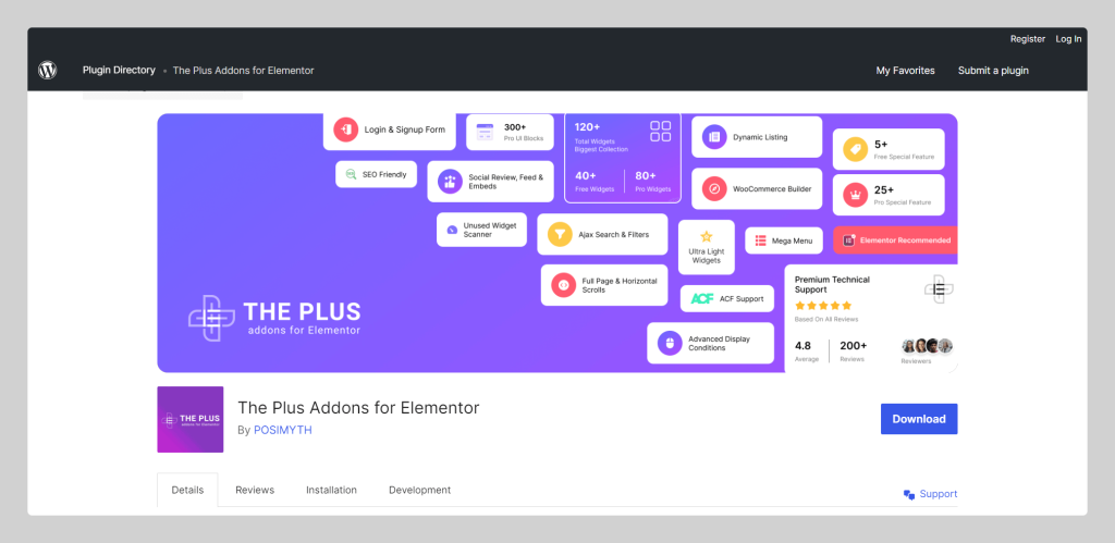 The Plus Addons for Elementor Page Builder, ElementsKit Alternatives, Wptowp