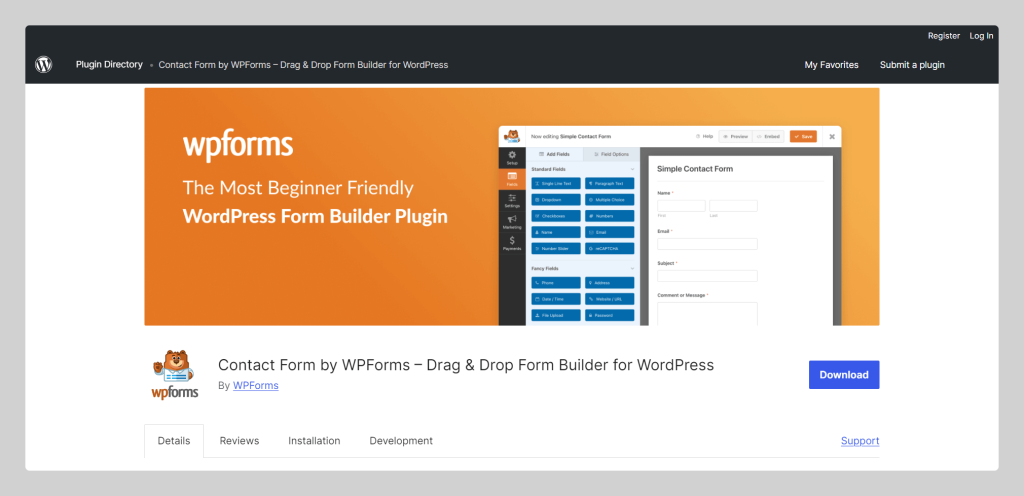 WPForms, Elementor Contact Form Plugin, Wptowp