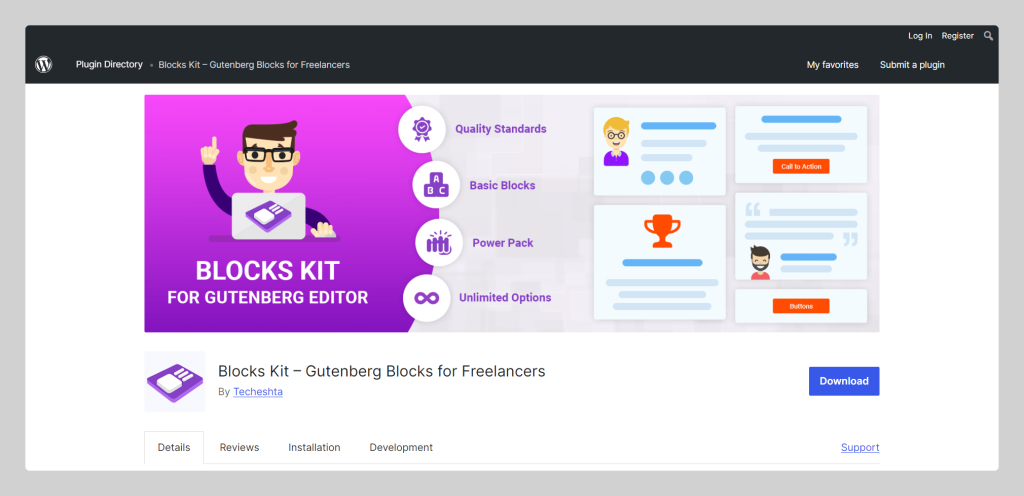 Blocks Kit, Gutenberg block plugin, Wptowp