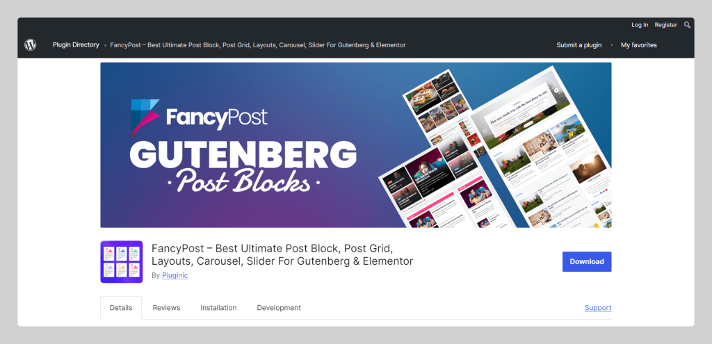 FancyPost, Best Gutenberg block plugin, Wptowp