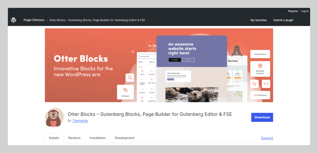 Otter Blocks, Gutenberg block plugin, Wptowp