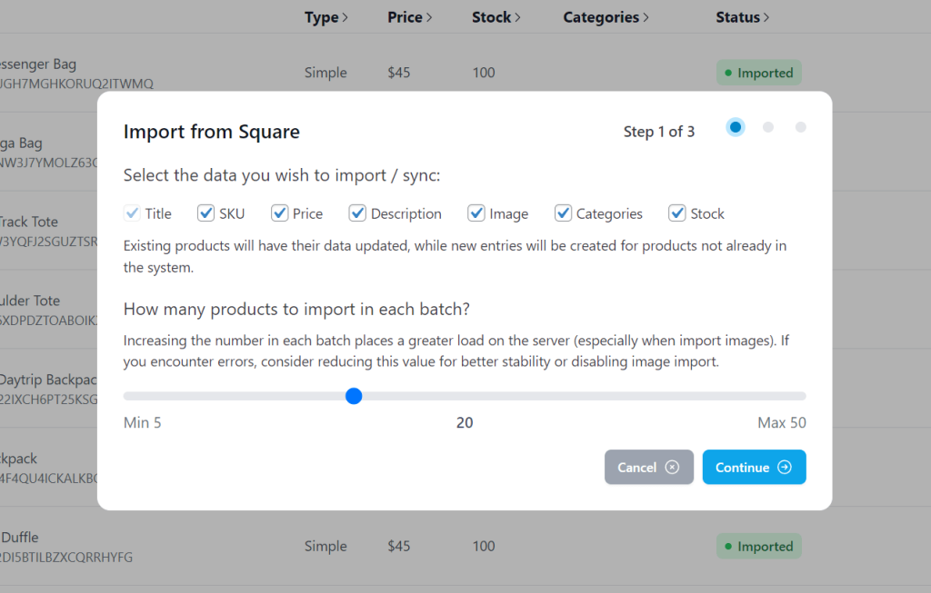 Set Up SquareSync for Woo, Wptowp