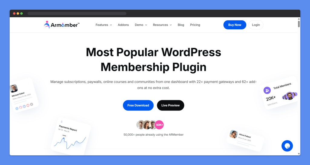 ARMember, WordPress Membership Plugins, Wptowp