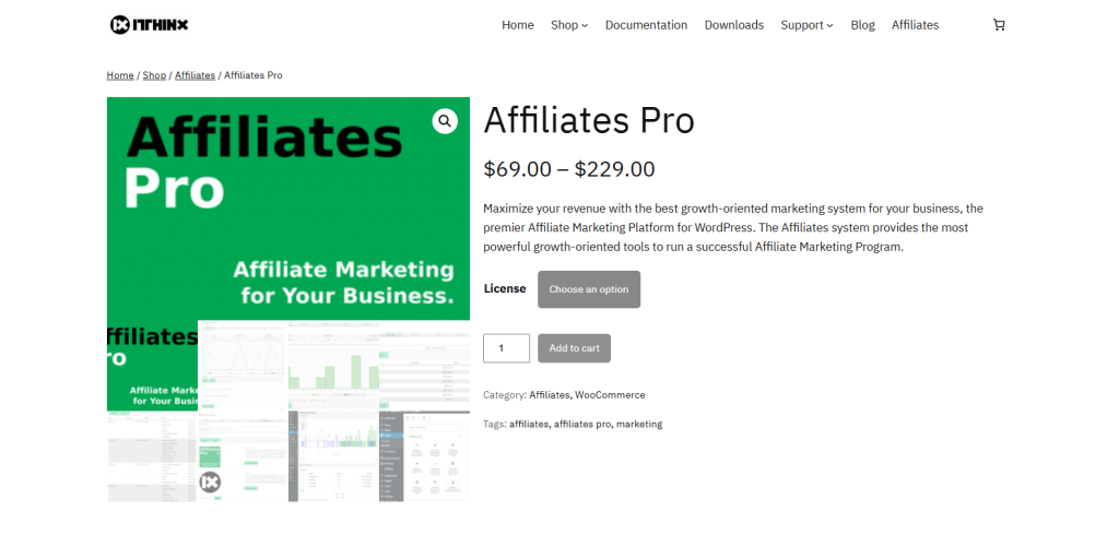 Affiliates by itthinx, wptowp