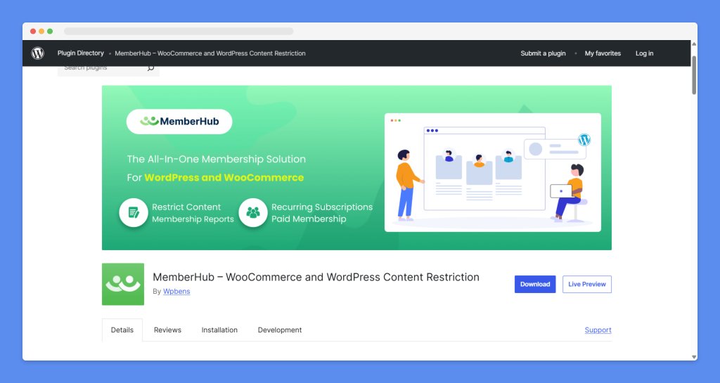 MemberHub, WordPress Membership Plugins, Wptowp