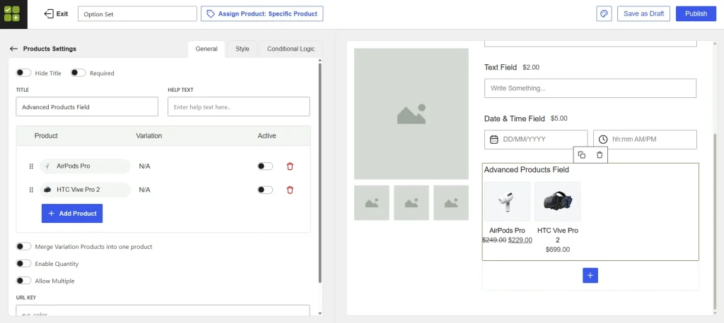 Product Field by WowAddons Review, Wptowp