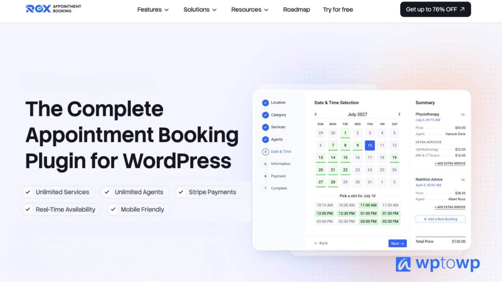 Rox Appointment Booking Review, Wptowp